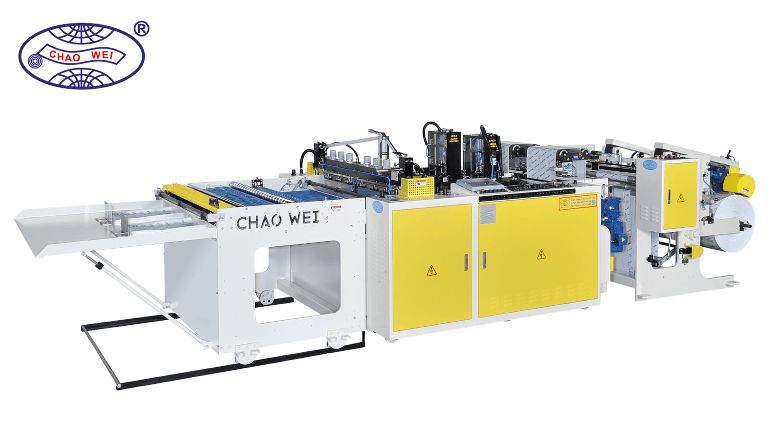 CHAO WEI: Bottom Sealing Bag Making Machine With Flying Knife System By Servo Motors Control