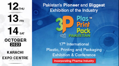 3P Plas Print Pack Pakistan – 17th International Plastic, Printing and Packaging Exhibition & Conference.