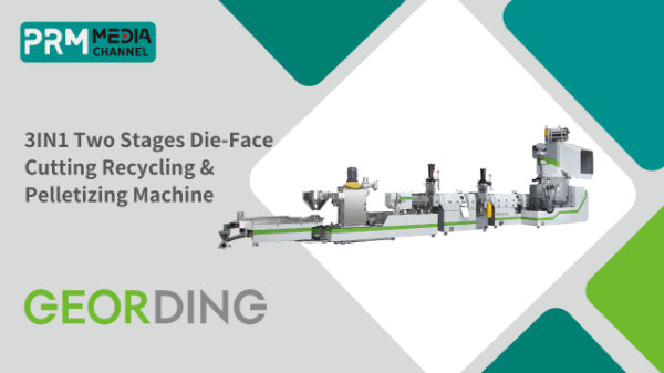 3IN1 Two Stages Die-Face Cutting Recycling & Pelletizing Machine | GEORDING