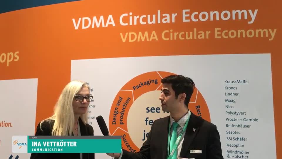 مقابلة K 2019 مع VDMA - المفهوم والأمثلة الحالية للاقتصاد الدائري