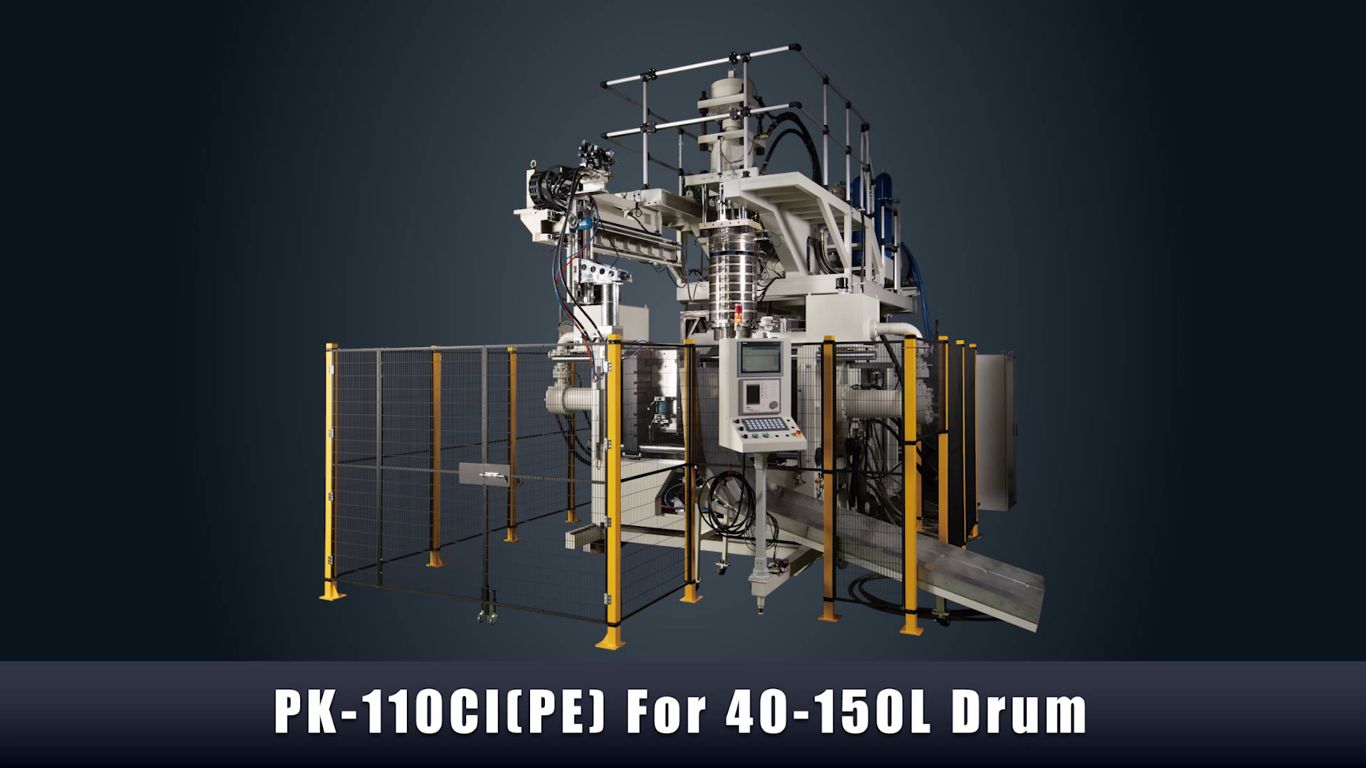 آلة التشكيل بالنفخ لقذف البرميل 40-150 لتر- PK-110CI (PE)